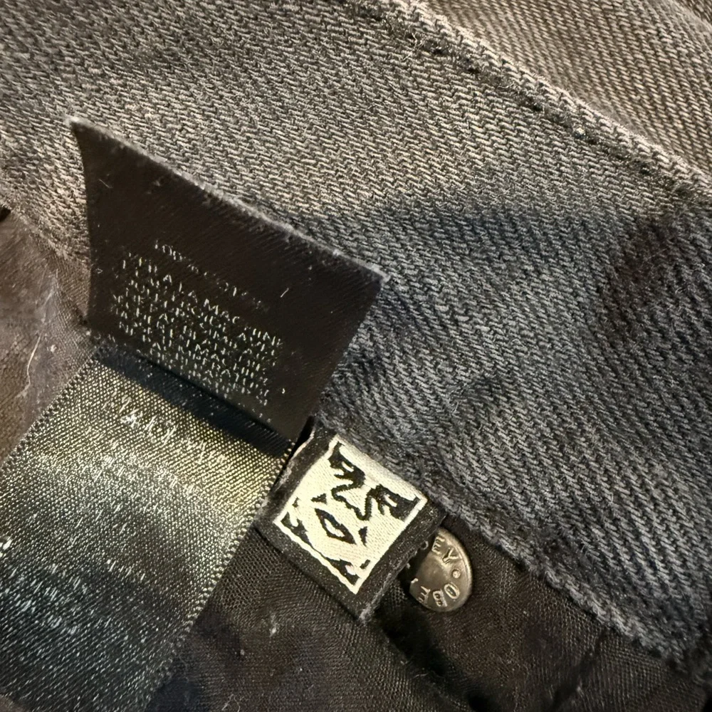 Obey Dark Blue Splatter Straight Jeans